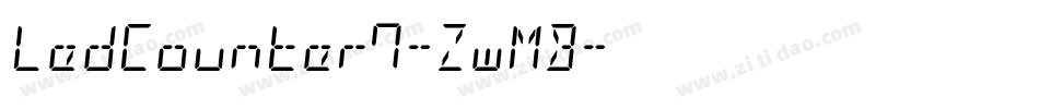 LedCounter7-ZwMB字体转换