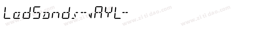 LedSands-vAYL字体转换