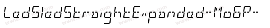 LedSledStraightExpanded-Mo6P字体转换