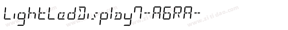 LightLedDisplay7-A6RA字体转换