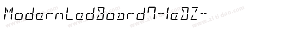 ModernLedBoard7-1eDZ字体转换