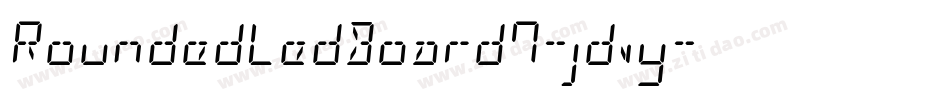 RoundedLedBoard7-jdvy字体转换