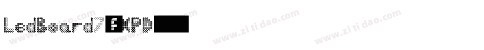 LedBoard7-8XPD字体转换