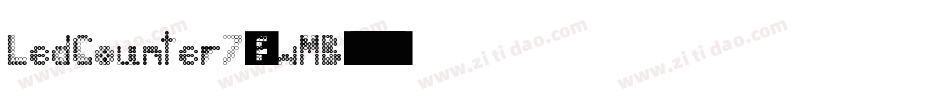 LedCounter7-ZwMB字体转换