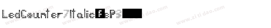 LedCounter7Italic-3eP3字体转换