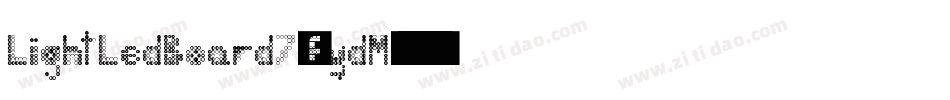 LightLedBoard7-3ydM字体转换