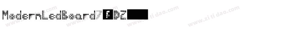 ModernLedBoard7-1eDZ字体转换