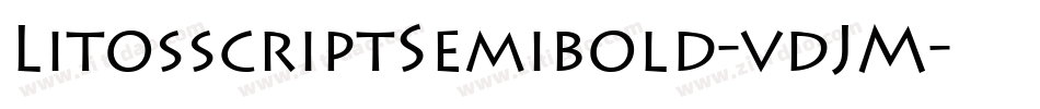 LitosscriptSemibold-vdJM字体转换