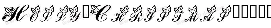Holly-Christmas字体转换