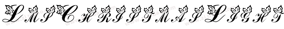 LmsChristmasLights-RJM6字体转换