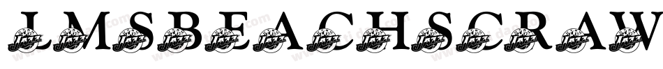 LmsBeachScrawl-7PGB字体转换