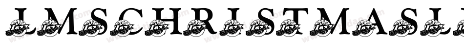 LmsChristmasLights-RJM6字体转换