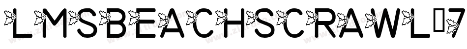 LmsBeachScrawl-7PGB字体转换