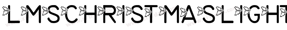 LmsChristmasLights-RJM6字体转换