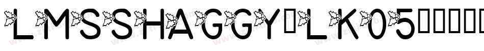 LmsShaggy-lK05字体转换