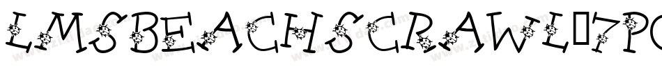 LmsBeachScrawl-7PGB字体转换