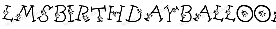 LmsBirthdayBalloons-9X27字体转换