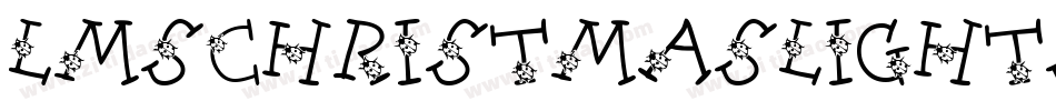 LmsChristmasLights-RJM6字体转换