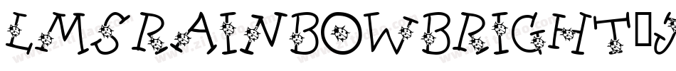 LmsRainbowBright-JG67字体转换