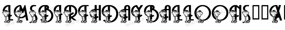 LmsBirthdayBalloons-9X27字体转换