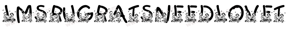 LmsRugratsNeedLoveToo-8Z1Z字体转换