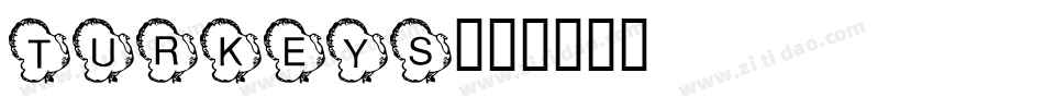 turkeys字体转换