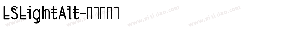 LSLightAlt字体转换