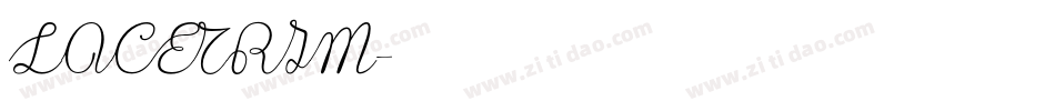 LACETRIM字体转换