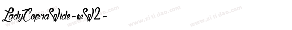 LadyCopraWide-wW2字体转换