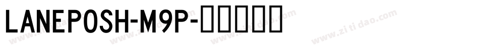 LanePosh-M9p字体转换