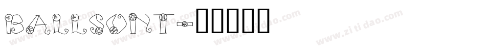 ballsont字体转换
