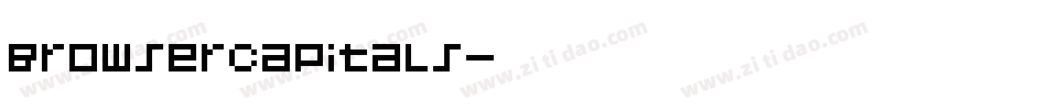BrowserCapitals字体转换