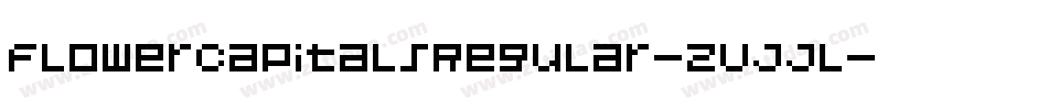 FlowerCapitalsRegular-ZVJJl字体转换