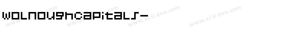 WolnoughCapitals字体转换