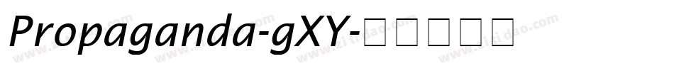 Propaganda-gXY字体转换