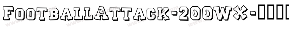 FootballAttack-2OOWX字体转换