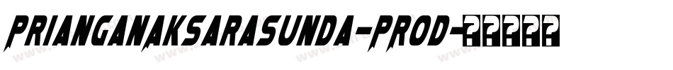 PrianganAksaraSunda-PRod字体转换