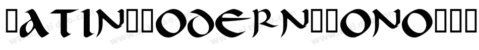 Latin-Modern-Mono字体转换