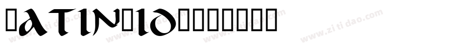 LatinWidD字体转换