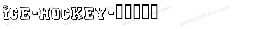 ice-hockey字体转换