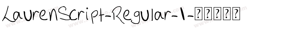 LaurenScript-Regular-1字体转换