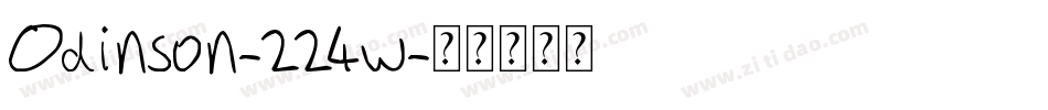 Odinson-224w字体转换