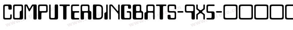ComputerDingbats-9X5字体转换