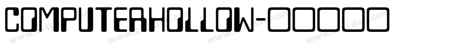 ComputerHollow字体转换