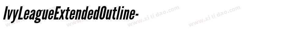 IvyLeagueExtendedOutline字体转换