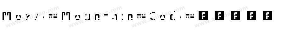 Morse-Mountain-Code字体转换