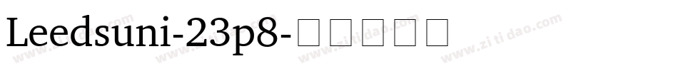 Leedsuni-23p8字体转换 Leedsuni-23p8字体转换