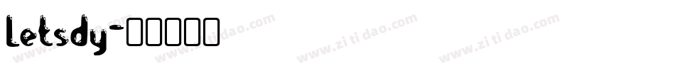 Letsdy字体转换