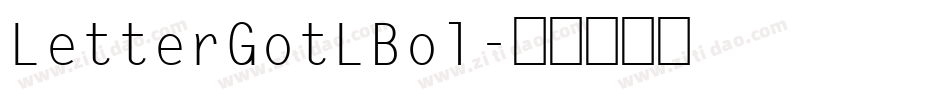 LetterGotLBol字体转换
