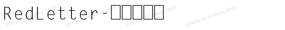 RedLetter字体转换